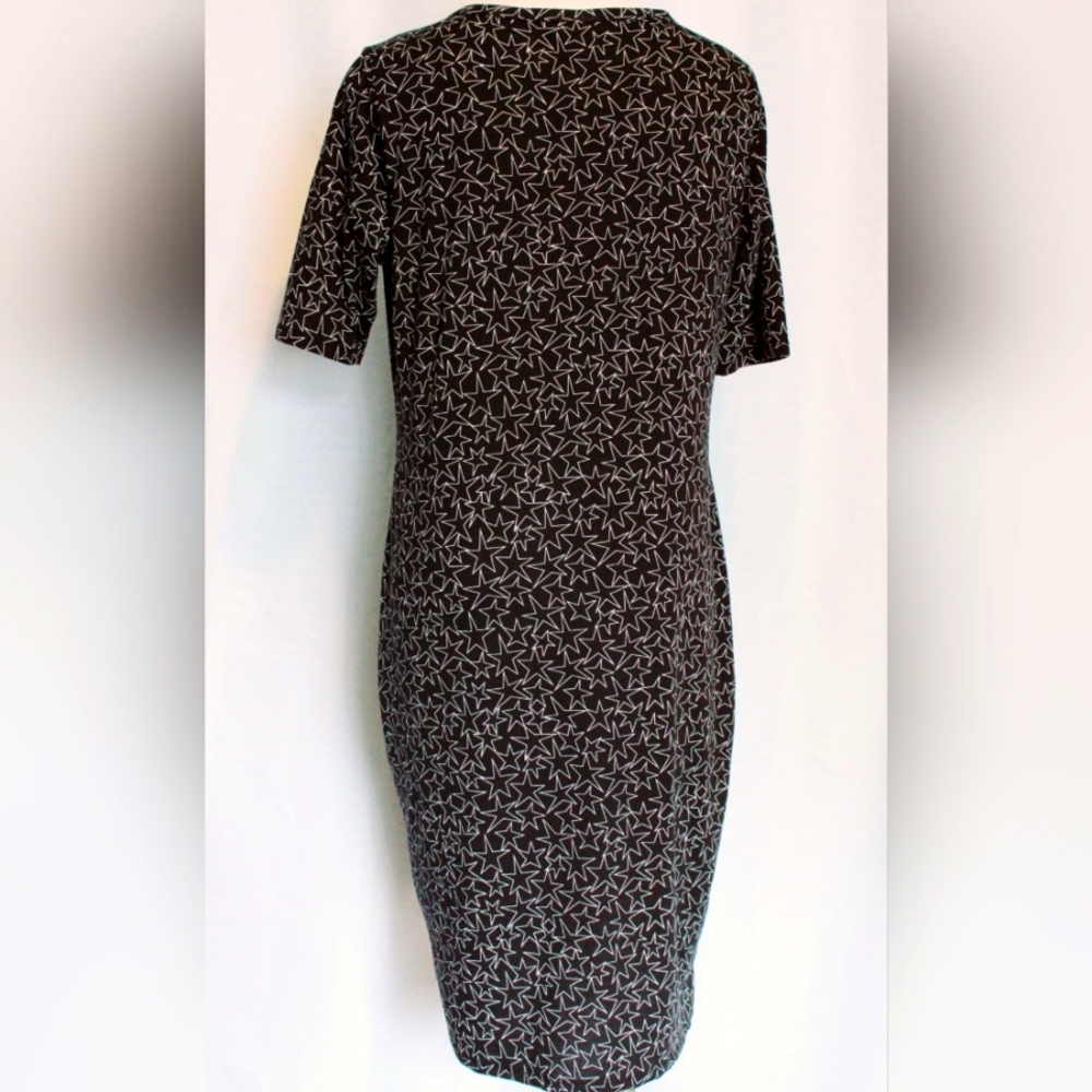 LuLaRoe Julia Maxi Dress Black/why (L) - Picture 2 of 6